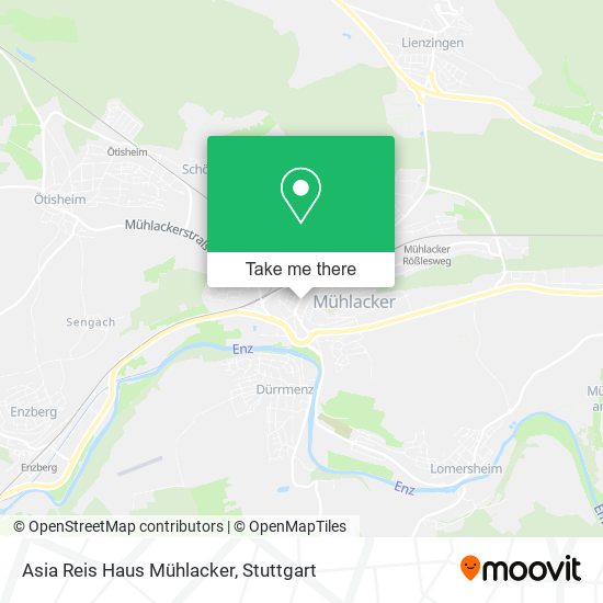 Asia Reis Haus Mühlacker map