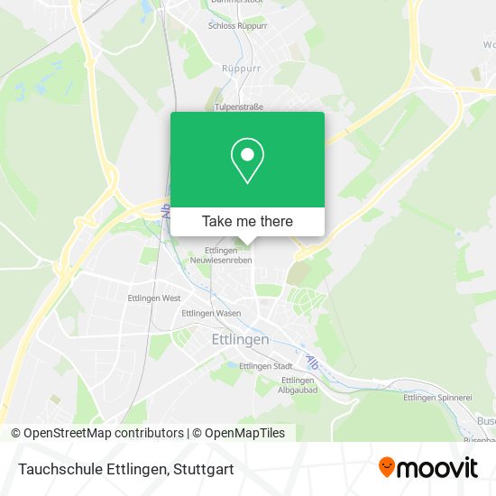Карта Tauchschule Ettlingen