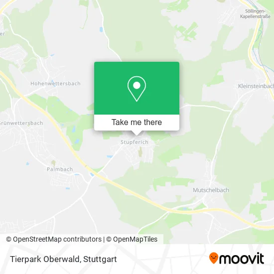 Карта Tierpark Oberwald