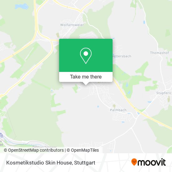 Kosmetikstudio Skin House map