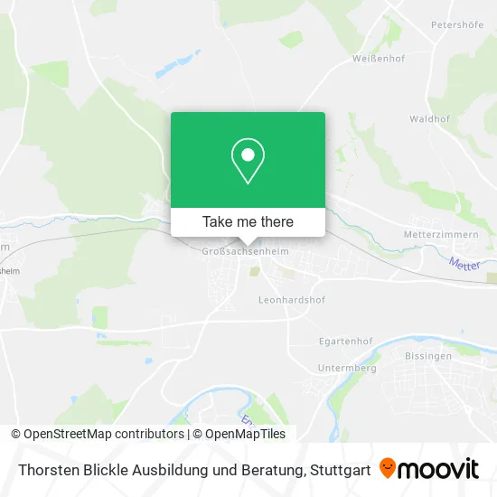 Карта Thorsten Blickle Ausbildung und Beratung