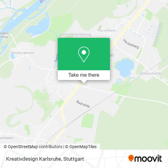 Карта Kreativdesign Karlsruhe
