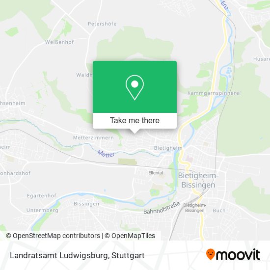 Landratsamt Ludwigsburg map