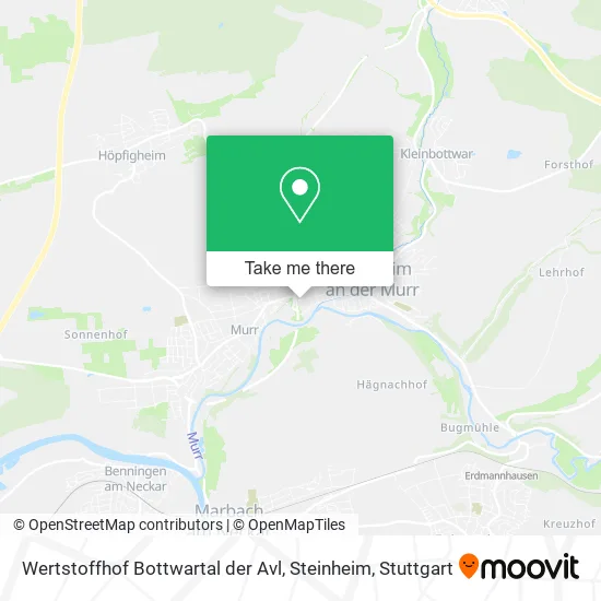 Карта Wertstoffhof Bottwartal der Avl, Steinheim