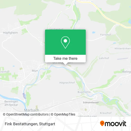 Карта Fink Bestattungen
