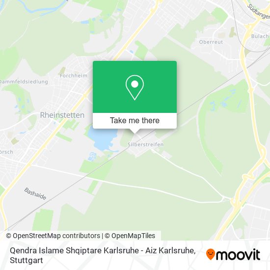 Qendra Islame Shqiptare Karlsruhe - Aiz Karlsruhe map
