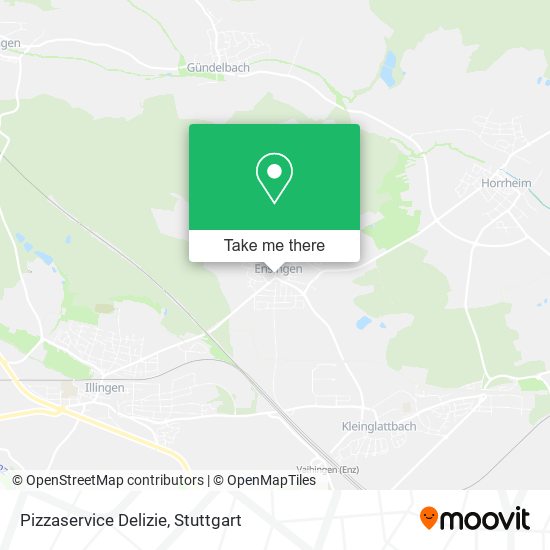 Pizzaservice Delizie map