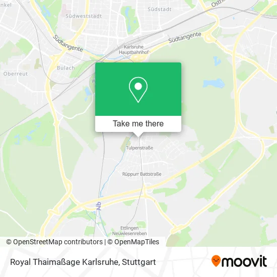 Карта Royal Thaimaßage Karlsruhe