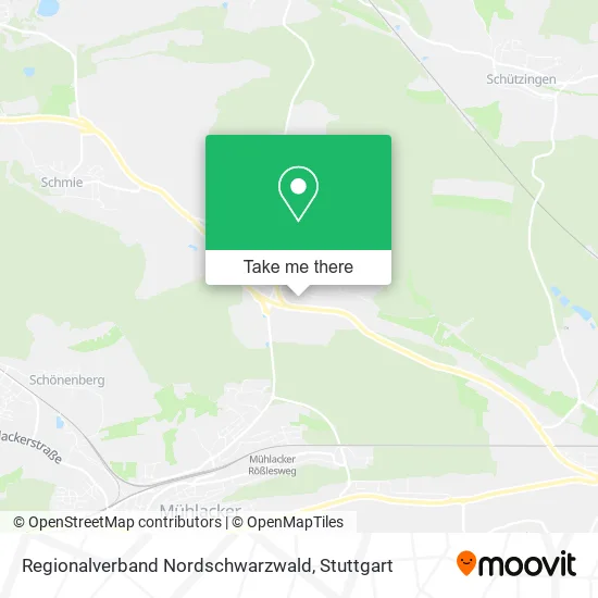 Карта Regionalverband Nordschwarzwald