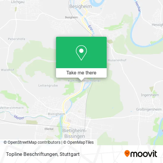 Карта Topline Beschriftungen