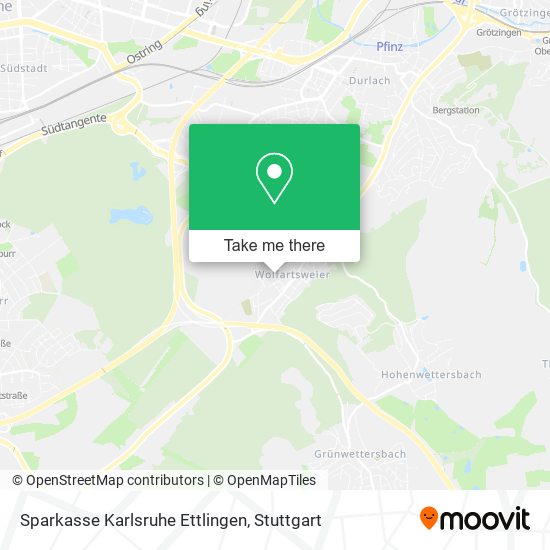 Sparkasse Karlsruhe Ettlingen map