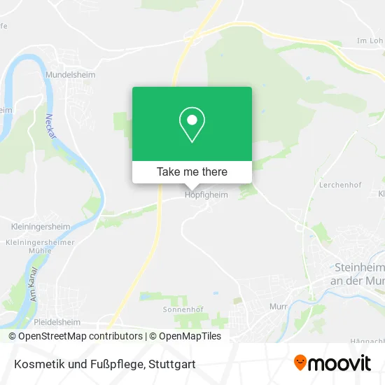 Карта Kosmetik und Fußpflege