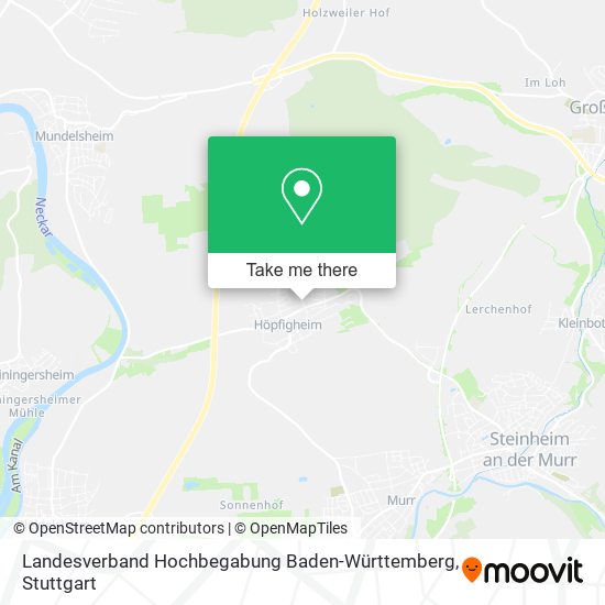 Карта Landesverband Hochbegabung Baden-Württemberg