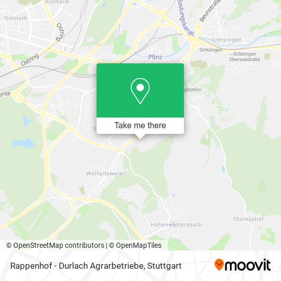 Rappenhof - Durlach Agrarbetriebe map