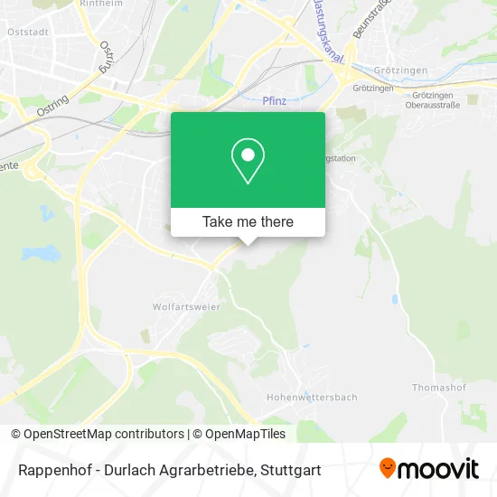 Карта Rappenhof - Durlach Agrarbetriebe