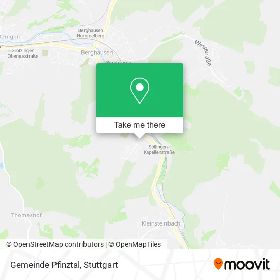 Карта Gemeinde Pfinztal