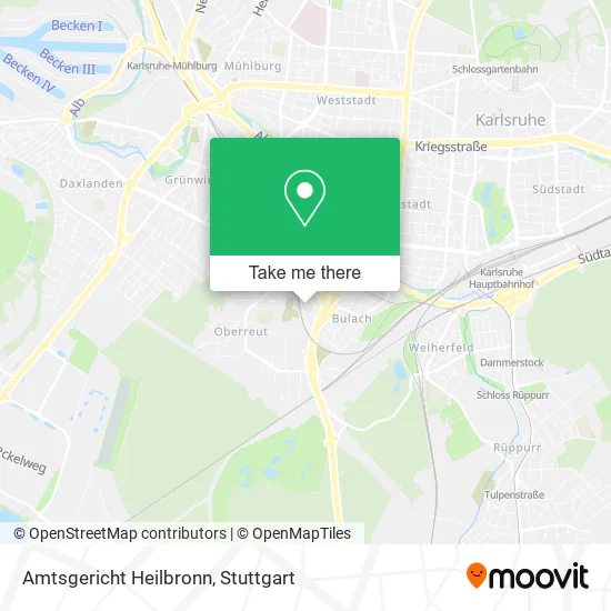 Карта Amtsgericht Heilbronn