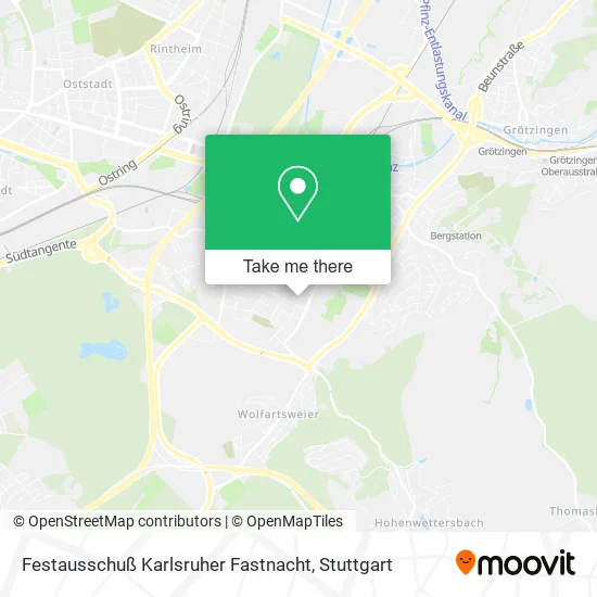 Карта Festausschuß Karlsruher Fastnacht