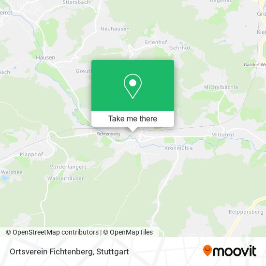 Ortsverein Fichtenberg map