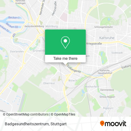 Badgesundheitszentrum map