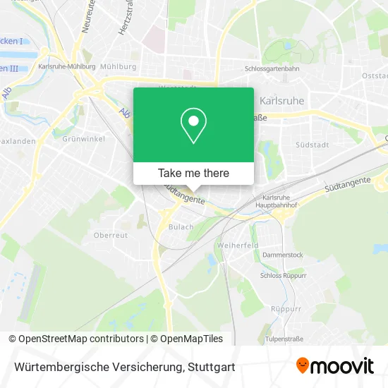Карта Würtembergische Versicherung