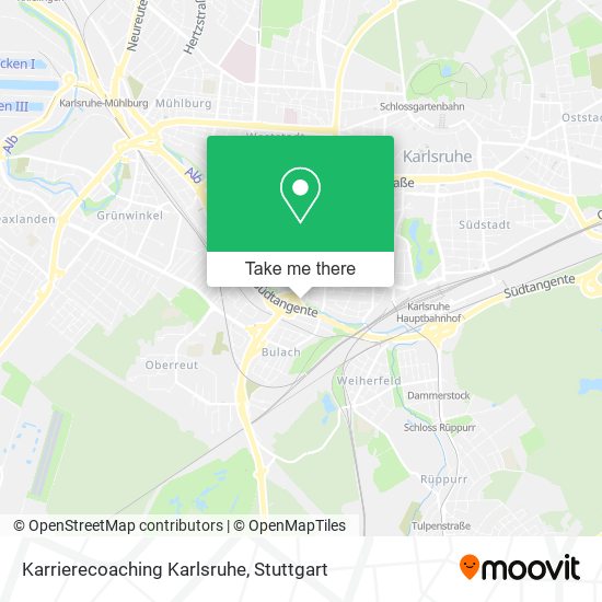 Карта Karrierecoaching Karlsruhe