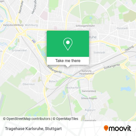 Tragehase Karlsruhe map