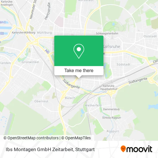 Карта Ibs Montagen GmbH Zeitarbeit