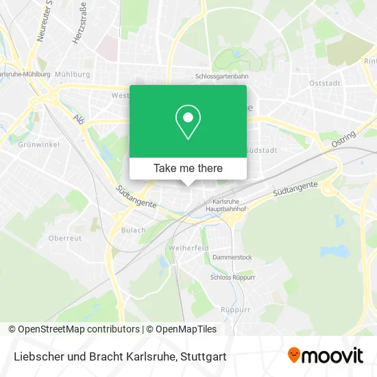 Карта Liebscher und Bracht Karlsruhe