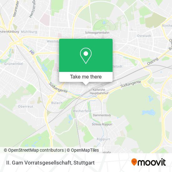 II. Gam Vorratsgesellschaft map