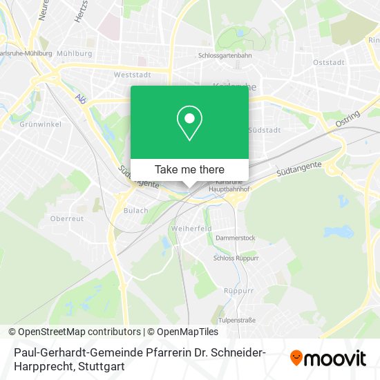 Paul-Gerhardt-Gemeinde Pfarrerin Dr. Schneider-Harpprecht map