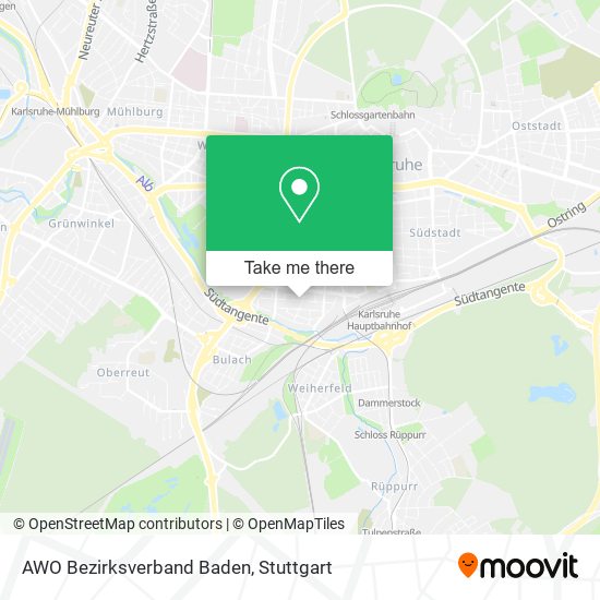 AWO Bezirksverband Baden map