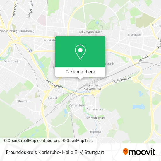 Карта Freundeskreis Karlsruhe- Halle E. V