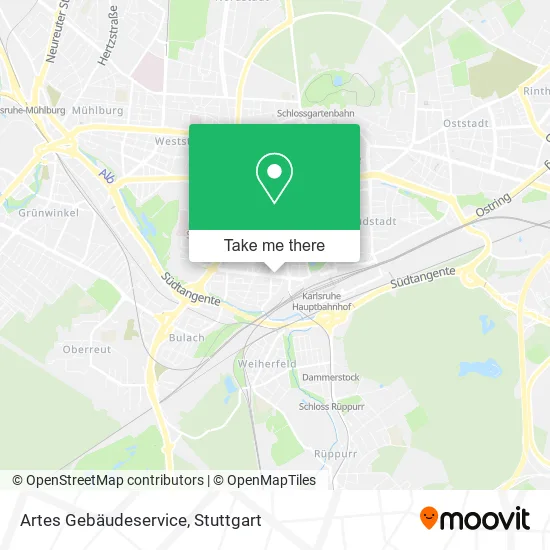 Карта Artes Gebäudeservice