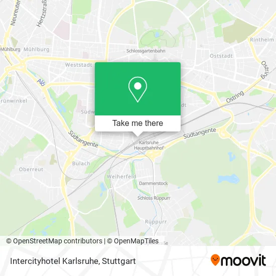 Карта Intercityhotel Karlsruhe