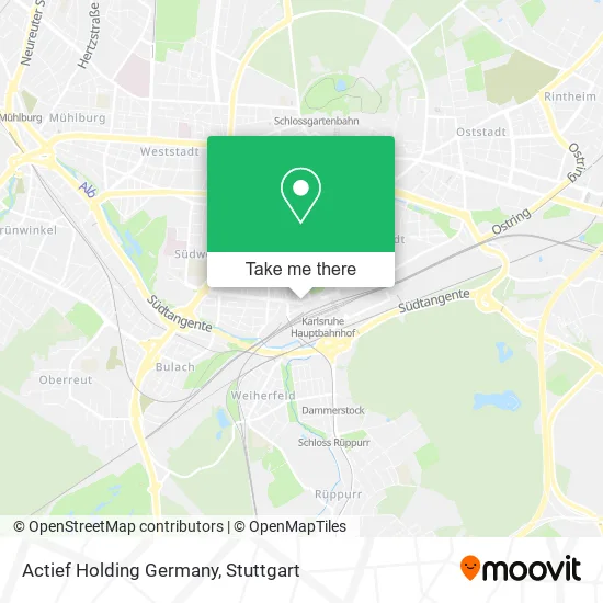 Карта Actief Holding Germany