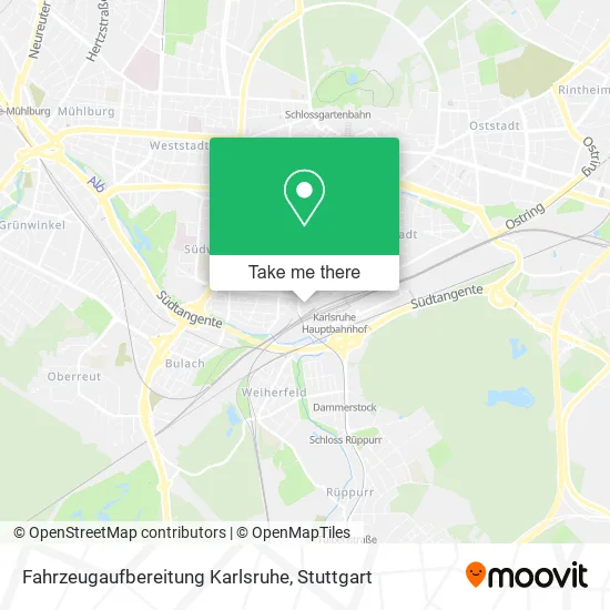 Карта Fahrzeugaufbereitung Karlsruhe