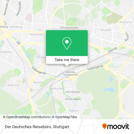 Карта Der Deutsches Reisebüro
