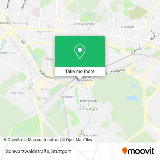 Schwarzwaldstraße map