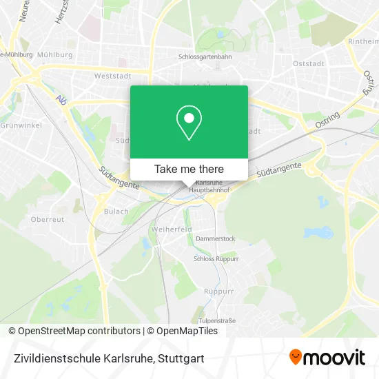 Карта Zivildienstschule Karlsruhe