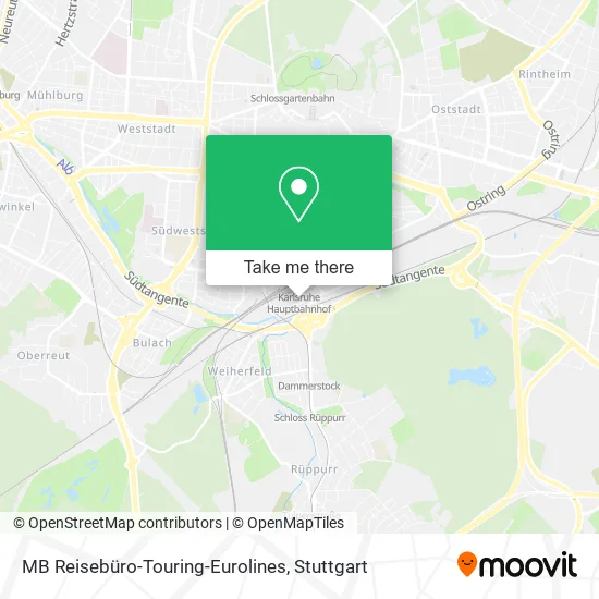 Карта MB Reisebüro-Touring-Eurolines