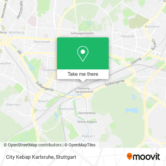 City Kebap Karlsruhe map