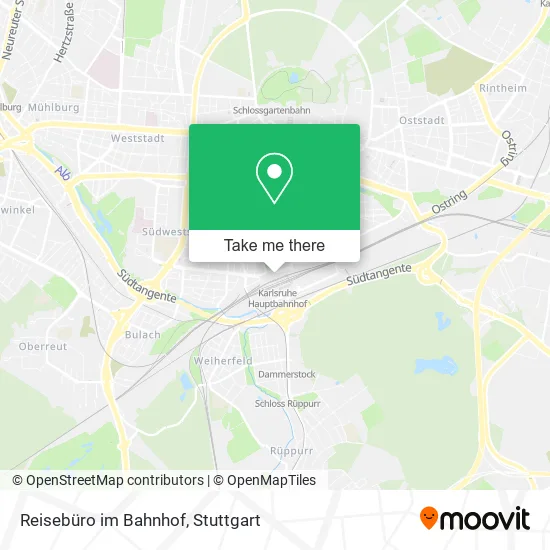 Карта Reisebüro im Bahnhof