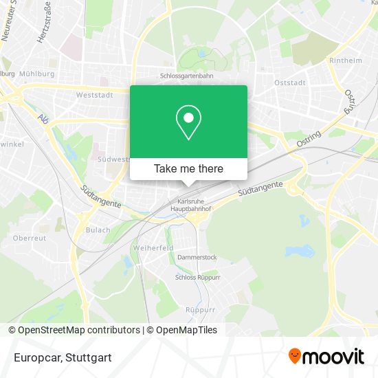 Europcar map