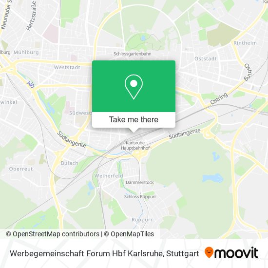 Werbegemeinschaft Forum Hbf Karlsruhe map