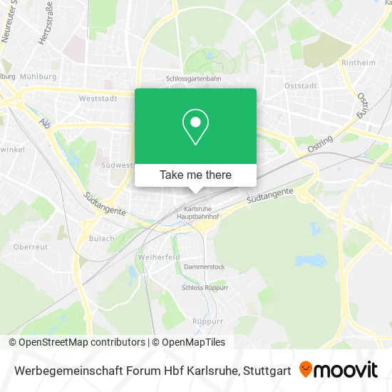 Карта Werbegemeinschaft Forum Hbf Karlsruhe