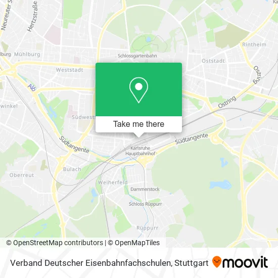 Карта Verband Deutscher Eisenbahnfachschulen