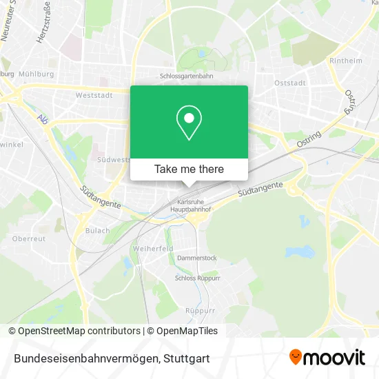 Карта Bundeseisenbahnvermögen