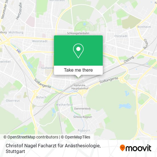 Christof Nagel Facharzt für Anästhesiologie map