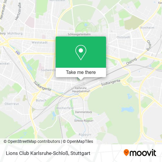 Lions Club Karlsruhe-Schloß map